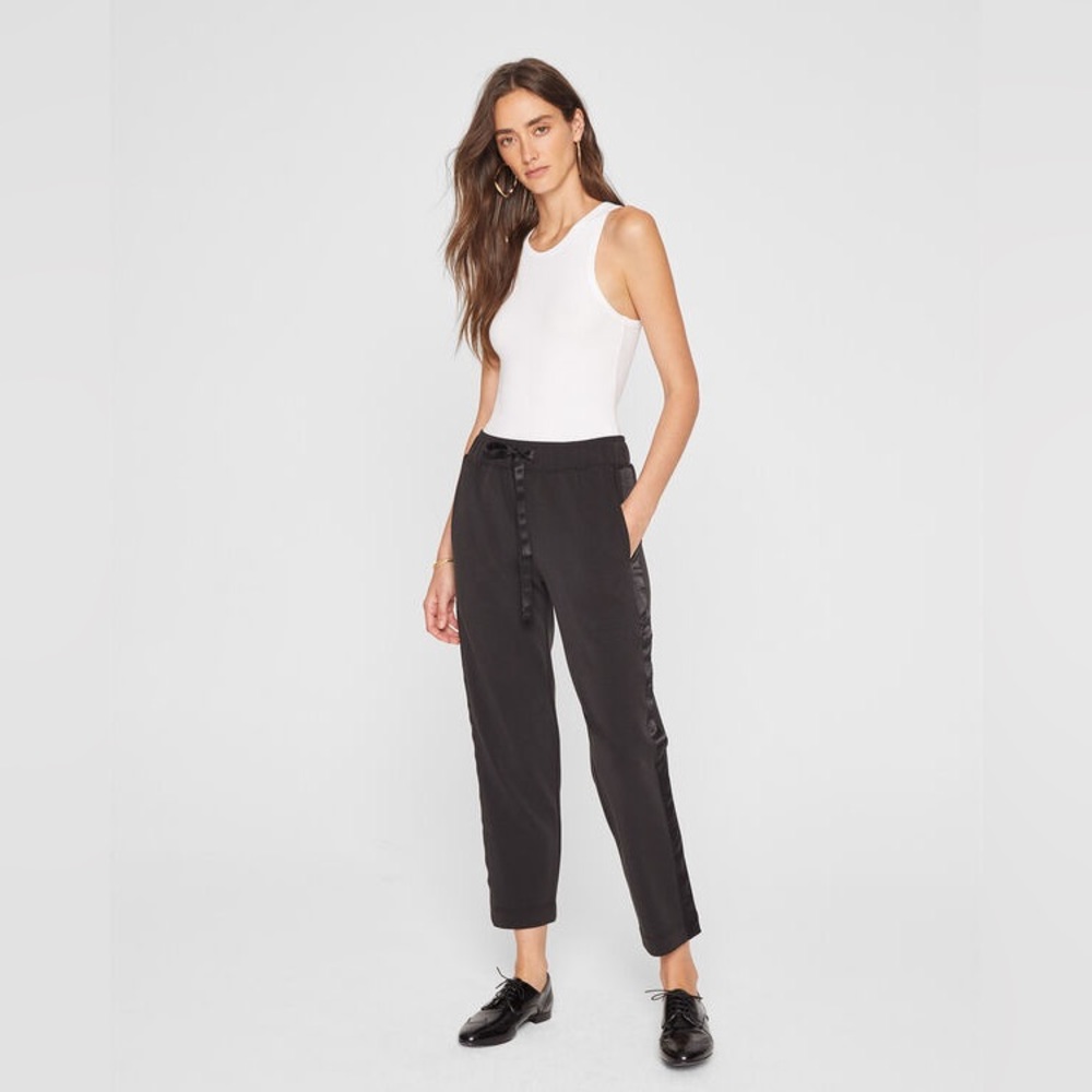 Club Monaco Satin Stripe Knit Pant